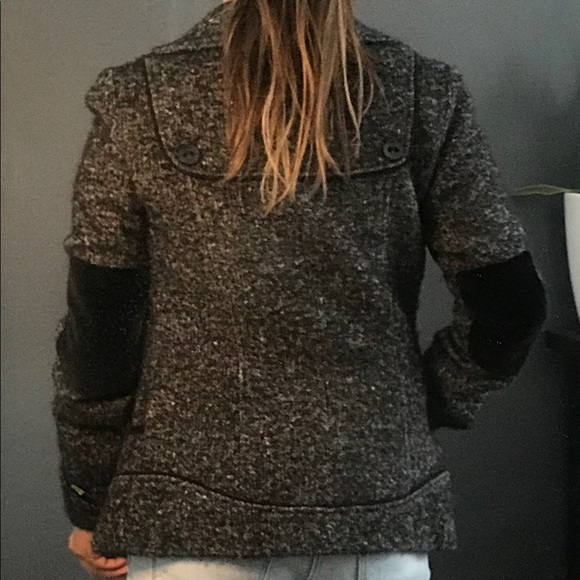 Soïa & Kyo size small, black speckled wool coat - Picture 5 of 9